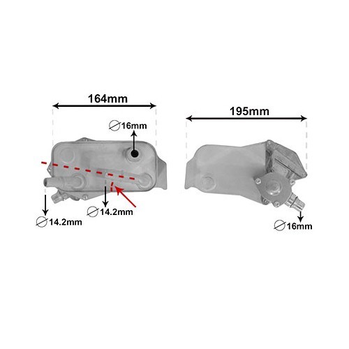 Oliekoeler voor BMW 1 serie E81-E82-E87-E88 - BC52277