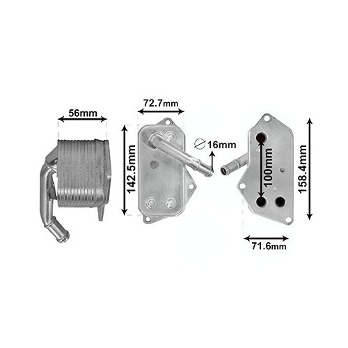 Ölkühler für Bmw Serie 7 E65 und E66 (07/2004-07/2008) - BC52286