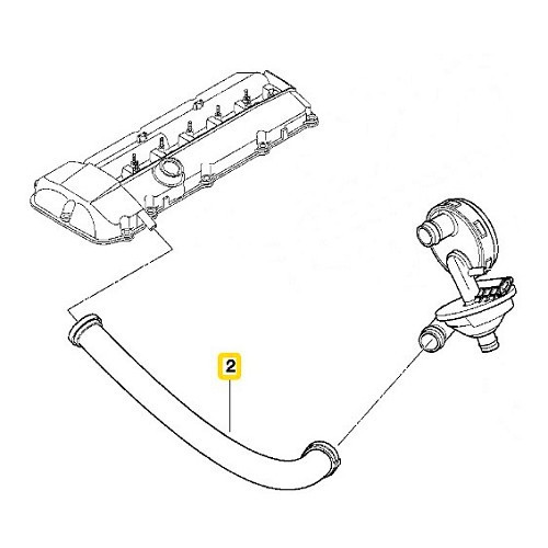 Breather pipe for BMW E46 - BC53004