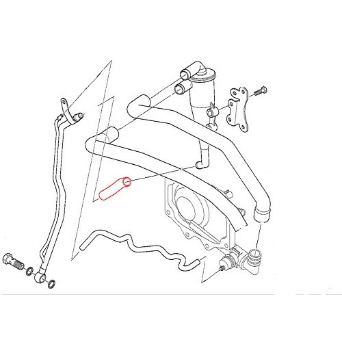 Manguera a separador de aceite para BMW X5 E53 (07/1999-09/2003) - Motor M62 - BC53011