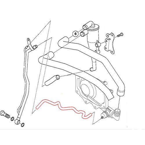 Mangueira na válvula de ventilação para BMW X5 M62 - BC53013