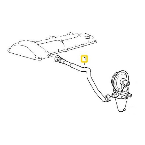 Tubo de respiradero para BMW E36 de 6 cilindros - BC53014