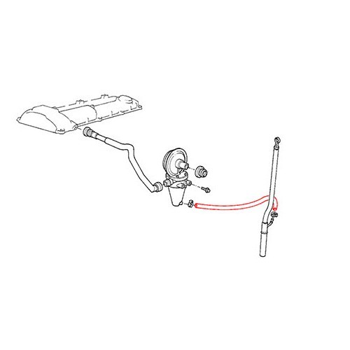 Mangueira de ventilação para gasolina BMW série 3 E36 6 cilindros (12/1993-08/2000) - BC53018