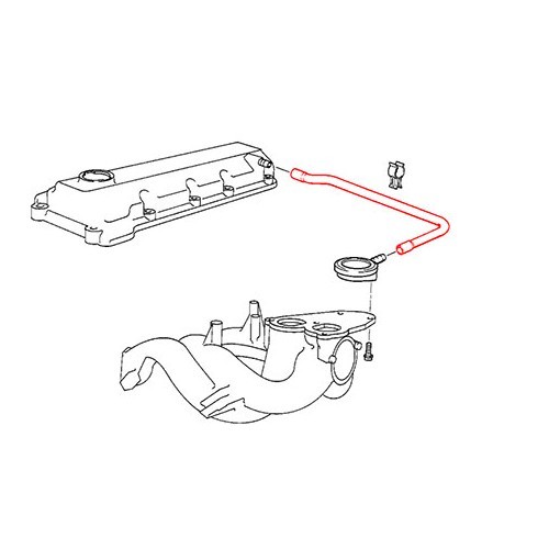 Tubo per sfiato per BMW E36 M43 fino al 09/1995 - BC53024