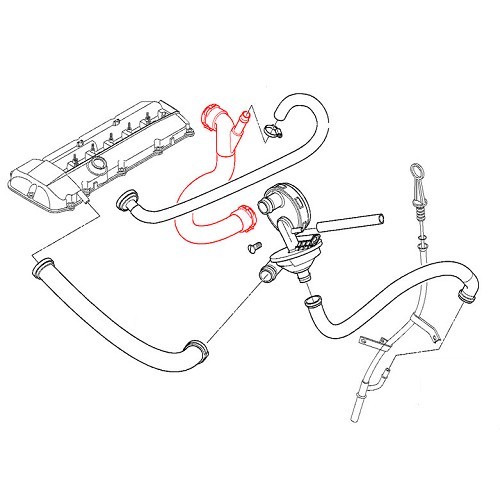 Breather pipe for BMW X5 E53 up to ->10/03 - BC53025