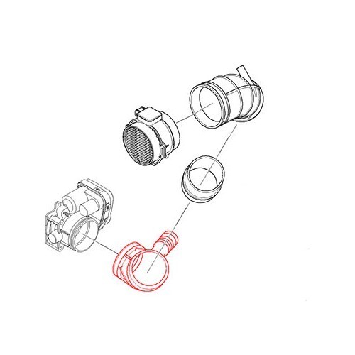 Luftschlauch an Drosselklappengehäuse für BMW E46 - BC53051