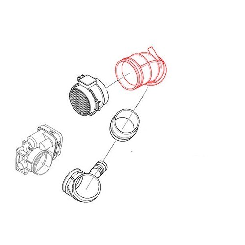 Luchtdebietmeter slang voor BMW Z3 (E36) - BC53084