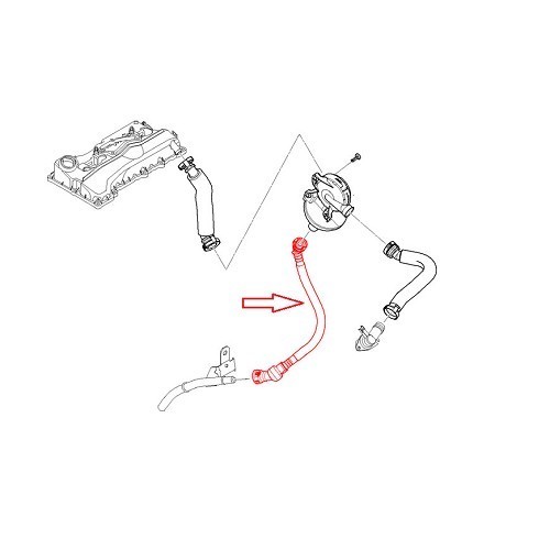 Breather return pipe for BMW E90 & E91 - BC53091