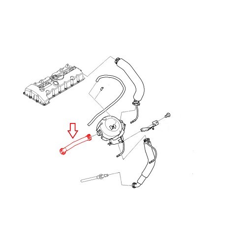 Tubo de ventilación en respiradero para BMW E90 y E91 hasta el -> 10/05- - BC53092