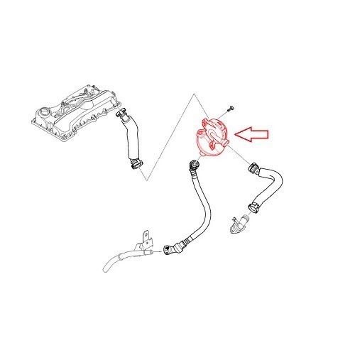 Soupape de ventilation pour couvre culasse BMW E90 & E91 - BC53118