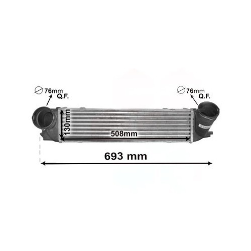 Intercooler voor BMW E90/E91/E92 Diesel - BC53125