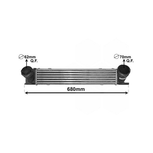 Intercooler voor BMW 1 Reeks E81-E82-E87 LCI-E88 120d en 123d - BC53167