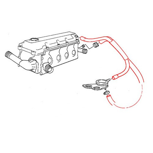 FEBI manguera de agua y respiradero para Bmw Serie 3 E46 (04/1997-03/2002) - M43 - BC53209