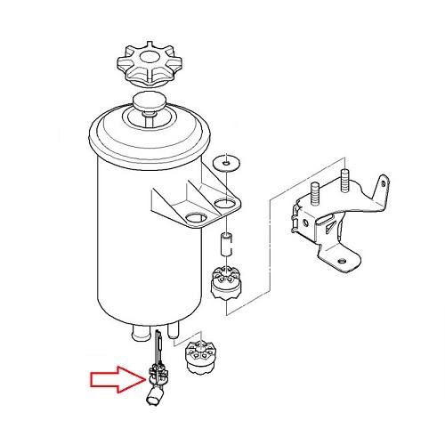 Probe on the power steering fluid tank for BMW E60/E61 with Dynamic Drive up to ->03/07 - BC54014