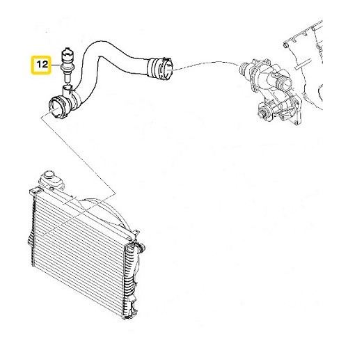 Sensore di temperatura dell'acqua per BMW X5 E53 - BC54021