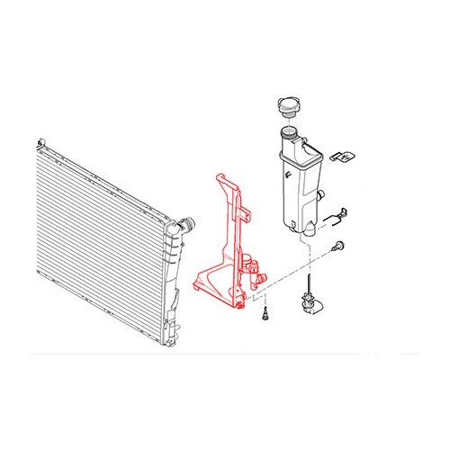 Supporto per vaso di espansione per BMW E46 con cambio manuale - BC55505