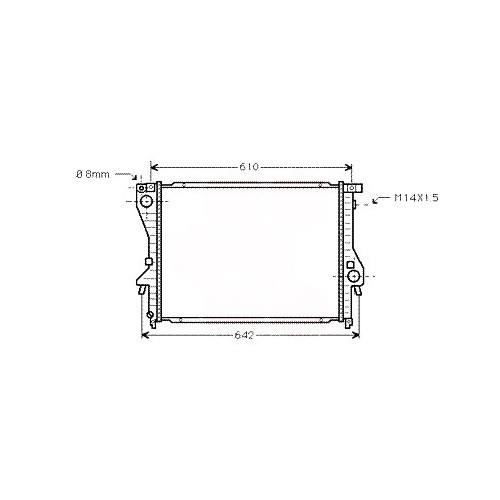 Refrigeratore d'acqua per BMW Z3 (E36) fino al ->09/98 - BC55609