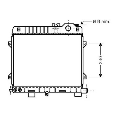 Radiateur d'eau pour BMW Série 3 E30 M3 (03/1986-06/1991) - moteur S14 boîte de vitesses manuelle avec ou sans climatisation - BC55616