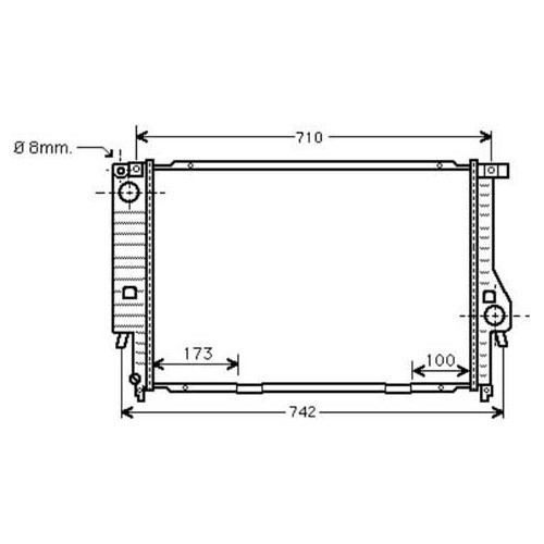  Radiateur pour BMW E34 525TDS climatisé ou non moteur M51 90->95 - BC55652-1 