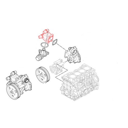 Calorstat kastje voor BMW E46 1.6L - BC55723