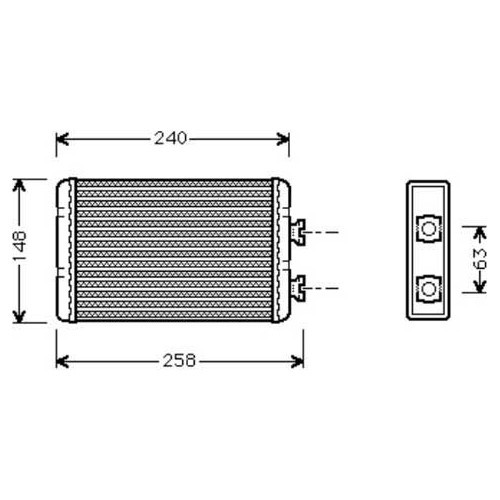 Heizkörper für BMW E46 ohne Klimaanlage - BC56012