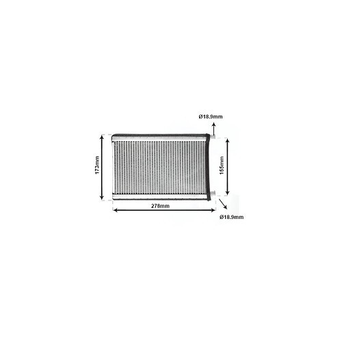 Radiateur de chauffage pour BMW série 1 E81-E82-E87-E88 - BC56013