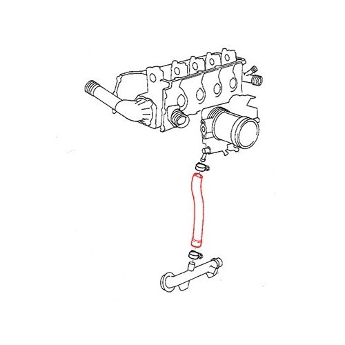 Mangueira de água no encaixe para BMW E34 até -&gt;07/94 - BC56823