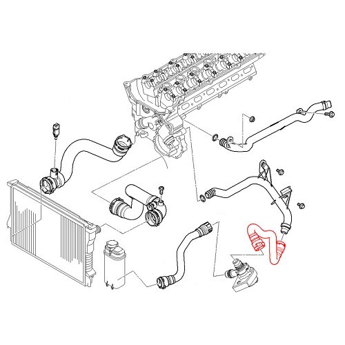 Mangueira para água para BMW X5 E53 - BC56875