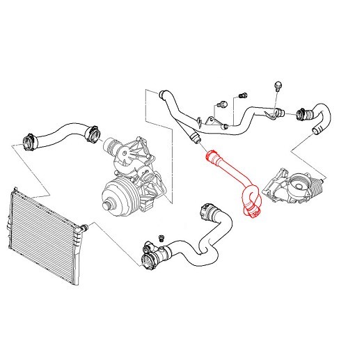 Tubo flexible sobre tubo de retorno para BMW X5 E53 - BC56932