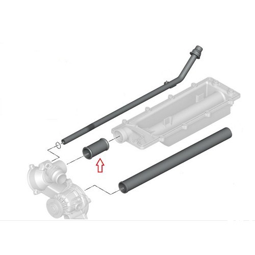  Tubo de retorno de arrefecimento para BMW X5 E53 - BC56933-1 