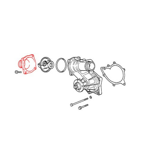 Abdeckung auf Thermostat für Bmw Serie 8 E31 (12/1992-02/1996) - v8 - BC56998