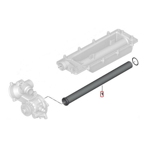  Kühlmittelzufuhrrohr Typ Original für BMW X5 E70 (05/2006-03/2010) - v8 - BC57027-2 