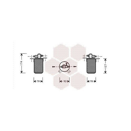  Déshydrateur de climatisation pour Bmw Série 3 E30 (12/1981-02/1994) - BC58208 