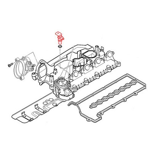 Pulsante FEBI per albero a camme di scarico BMW X3 E83 m57n (01/2003-08/2005) - BC73121