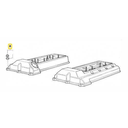 Tuerca con tapa para la tapa de la culata BMW 8 cilindros - BD20054