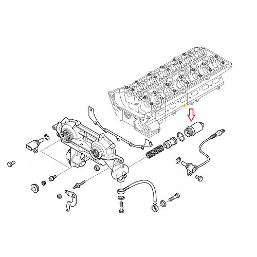 Válvula de comando eléctrico de eixo de cames para BMW E39 - BD20154