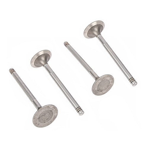  Set of 4 exhaust valves for BMW 5 Series E12 525 528 528i and M535i (06/1973-06/1981) - M30 M90 engines - 38x107,2x8mm  - BD22538 