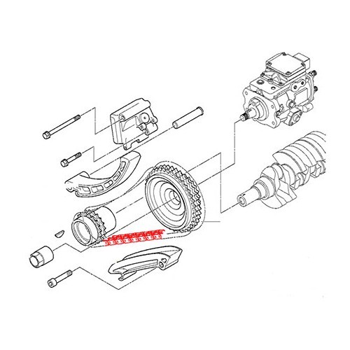 Distributieketting voor BMW E46 Diesel 4 cilinder - BD30401