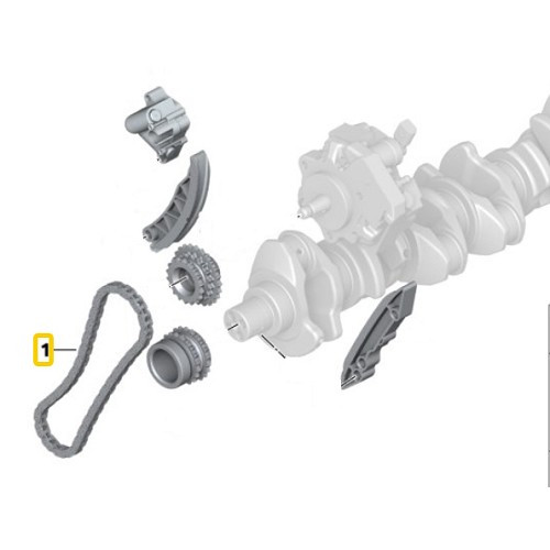 Catena di distribuzione inferiore per BMW E46 Diesel - BD30418