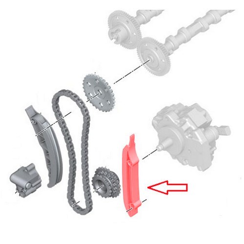 Führungsschiene an der Steuerkette für BMW E90/E91/E92/E93 - BD30493