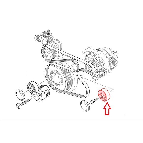 Alternator return pulley for BMW E90/E91/E92/E93 - BD30549