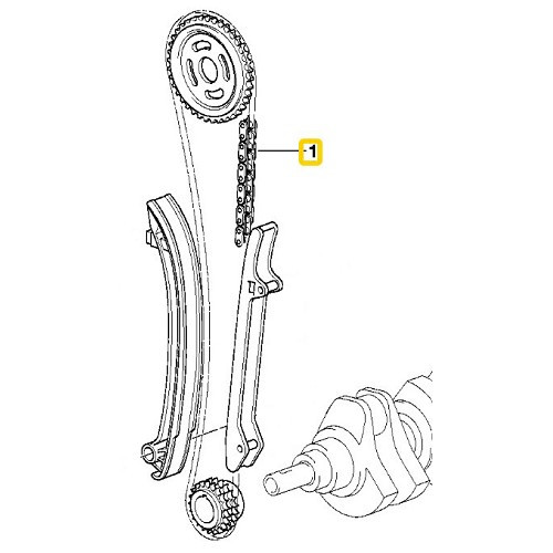 Kit de corrente de distribuição FEBI para Bmw Série 3 E46 (04/1997-08/2006) - 6 cilindros gasolina - BD30631