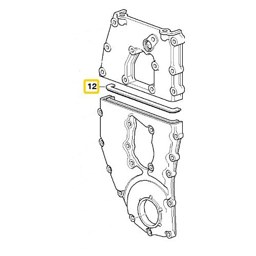 El Ring timingdekselpakking voor Bmw z3 E36 Roadster (12/1994-06/2002) - BD50805