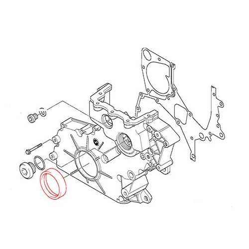 Joint spi de vilebrequin côté distribution pour BMW X3 E83 Diesel (01/2003-08/2010) - BD71003