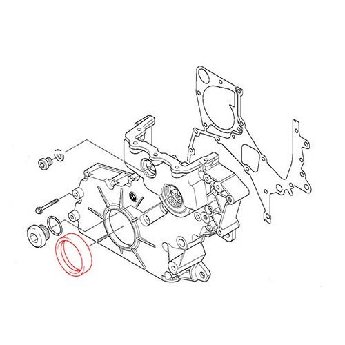 Joint spi de vilebrequin côté distribution Topran pour Bmw Série 3 E46 (09/1997-08/2006) - BD71008