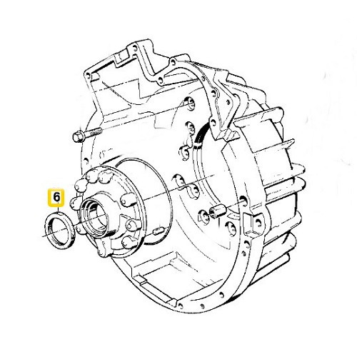 EL RING automatic gearbox oil seal for Bmw x5 E53 (10/1998-09/2003) - BD71037