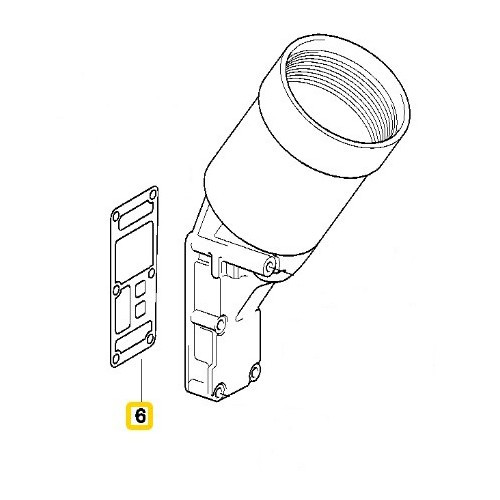 Guarnizione supporto filtro olio EL RING per Bmw Z3 E36 Cabriolet (12/1994-06/2002) - BD71401