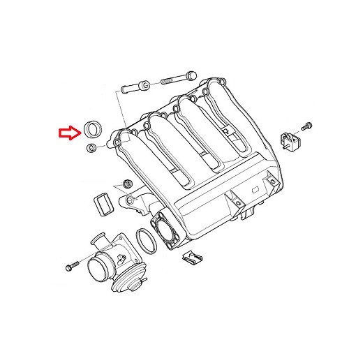 Junta superior del colector de admisión para BMW X5 E53 - BD71425