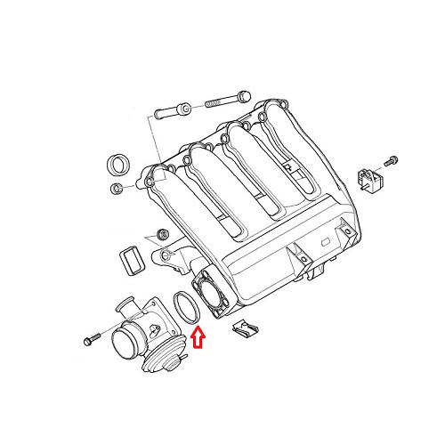 AGR exhaust gas circulation valve gasket for BMW X5 E53 - BD71451