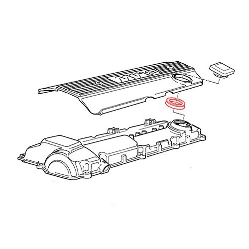  Junta de llenado de aceite sobre la tapa de la culata para BMW E36 - BD71519 